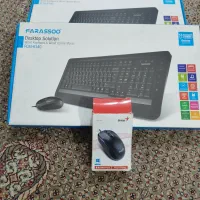 کیبورد باسیم با موس  نو آکبند(موس اضافه اشانتیون)