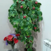 درختچه مصنوعی سیب و گل مصنوعی