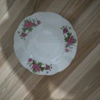 بشقاب چینی گل سرخ|ظروف سرو و پذیرایی|کنگاور, |دیوار