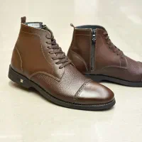 نیم بوت چرم طبیعی اصل با قیمت مناسب