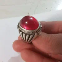 انگشتر نقره یاقوت سرخ