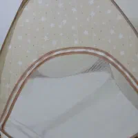 گهواره چوبی و پشه بند نوزادی روروئک