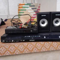 DvD و اسپیکر  بهمراه دیجیتال تلویزیون|پخش‌کننده DVD و ویدیو|لنگرود, |دیوار