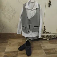 ست جلیقه شلوار در حدنو همراه با کالج