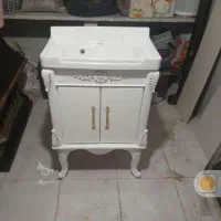 سنگ و کابینت روشویی درحد نو