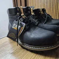 بوت کاترپیلار داخل خز چرم طبیعی گاو