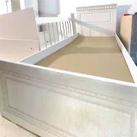 سرویس خواب چوب نوزاد کودک نوجوان تخت کمد گهواره|تخت و صندلی بچه|مشهد, توس (بلوار توس)|دیوار