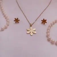 گردنبند و گوشواره رنگ ثابت|بدلیجات|ساوه, |دیوار