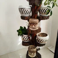 استند گل تنه ی درخت|گل و گیاه طبیعی|محمدیه-قزوین, |دیوار