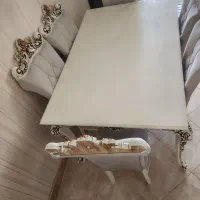 مبل و میز غذا خوری ست|مبلمان خانگی و میز عسلی|تاکستان, |دیوار