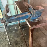 میز کار+گیره ۱۴۰سانتی+پمپ باد رونیکس۵۲لیتری|ابزارآلات|ورامین, ورامین|دیوار
