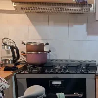 اجاق گاز طرح فر صفحه شیشه ای