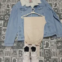 کاپشن،کت تو پشمی جین