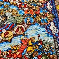 تابلو فرش دستبافت ۹ متری شاهکار سلاطین ( شاهنامه )|تابلو فرش|تهران, پونک|دیوار