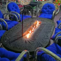 میز آتشدان/مدل بیضی/ذغالی و گازی|بخاری، هیتر، شومینه|چهارباغ, |دیوار