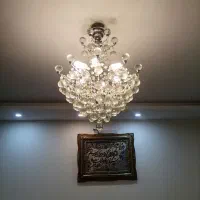 لوستر کریستالی 10 شاخه|لوستر و چراغ آویز|مشهد, حجاب (شهرک غرب)|دیوار