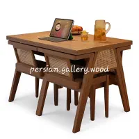 کارنو میز ناهارخوری کمجا حصیری مناسب فضای کوچک