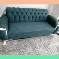مبل راحتی چستر ۷ نفره در رنگ ترند تیل سبز آبی|مبلمان خانگی و میز عسلی|گرگان, |دیوار
