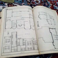 کتاب نقشه معماری خیلی قدیمی ونا یاب|کتاب و مجله تاریخی|اصفهان, سرشبادران|دیوار