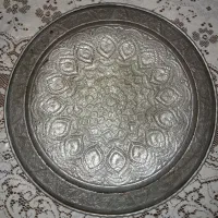 سینی قلمکار مسی|کلکسیون اشیاء عتیقه|یزد, |دیوار