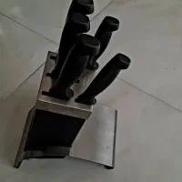 ست چاقو لیزری ۵ تایی با استند|ظروف پختوپز|اصفهان, شاه پسند|دیوار