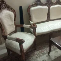 مبل 9نفره استیل در حد نو|مبلمان خانگی و میز عسلی|تهران, نیکنام|دیوار