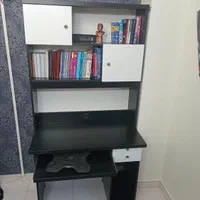 کتابخانه و میز کامپیوتر|کتابخانه، شلف، قفسه‌های دیواری|تهران, امیریه|دیوار