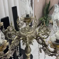 لوستر  برنجی جفت|لوستر و چراغ آویز|مشهد, شهرک لشکر (شهرک غرب)|دیوار