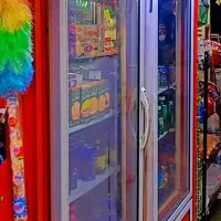 یخچال ویترینی دو درب بزرگ