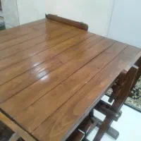 میزنهارخوری چوبی|میز و صندلی غذاخوری|اهواز, سلطانمنش|دیوار