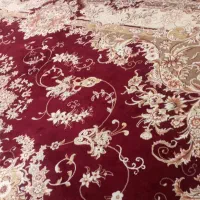 فرش لاکی  میز وعسلی سفیدو پشتی