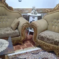 سرویس مبلمان10نفره سالم همراه با میز عسلی