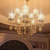 دوعدد لوستر برنج اصل طرح شامپاینی