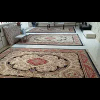 فرش ستاره کویر یزد دو عدد 6متری 1 عدد 9متری|فرش|کرمانشاه, |دیوار