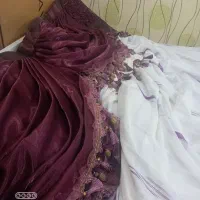 پرده حریر به همراه کتیبه|پرده، رانر، رومیزی|مشهد, سرافرازان|دیوار