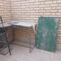 سینک . چهارپایه آهنی . میر مرغ فروشی