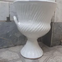 گلدان پایه دارلعابی