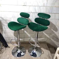 صندلی اپن جکدار پارچه مخمل در حد نو نو