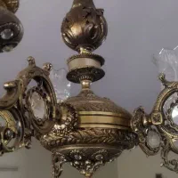 لوستر برنجی،۳عدد پنج شاخه|لوستر و چراغ آویز|تهران, آبشار تهران (دریاچه)|دیوار