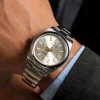 ساعت رولکس نقره ای صفحه سفید.پرداخت درب منزل