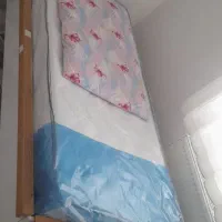 یک دست سرویس تخت و کمد تمام ام دی اف پاک چوب