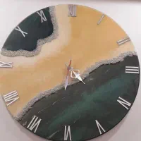 ساعت رزین طرح ژئود