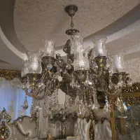 دوعدد لوستر ویک عدد استند برنجی|لوستر و چراغ آویز|تهران, شاهین|دیوار