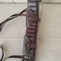 قطار فشنگ هارنس دار تمام چرم ساچمه زنی