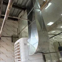 کانال سازی کولر داک‌اسپلیت هود صنعتی دریچه