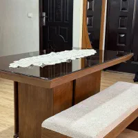 مبل ۹ نفر به همراه میز ناهار خوری ۶ نفر و نیمکت