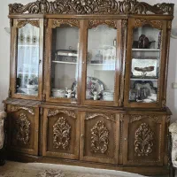 بوفه کنده کاری دو تیکه