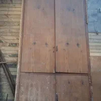 درب و چهارچوب کمد دیواری چوب گردو قدیم