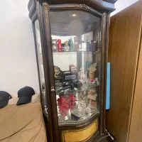 بوفه چوبی شیشه