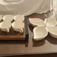 فنجان قهوه اردوخوری استند ست پیشبند دم کنی